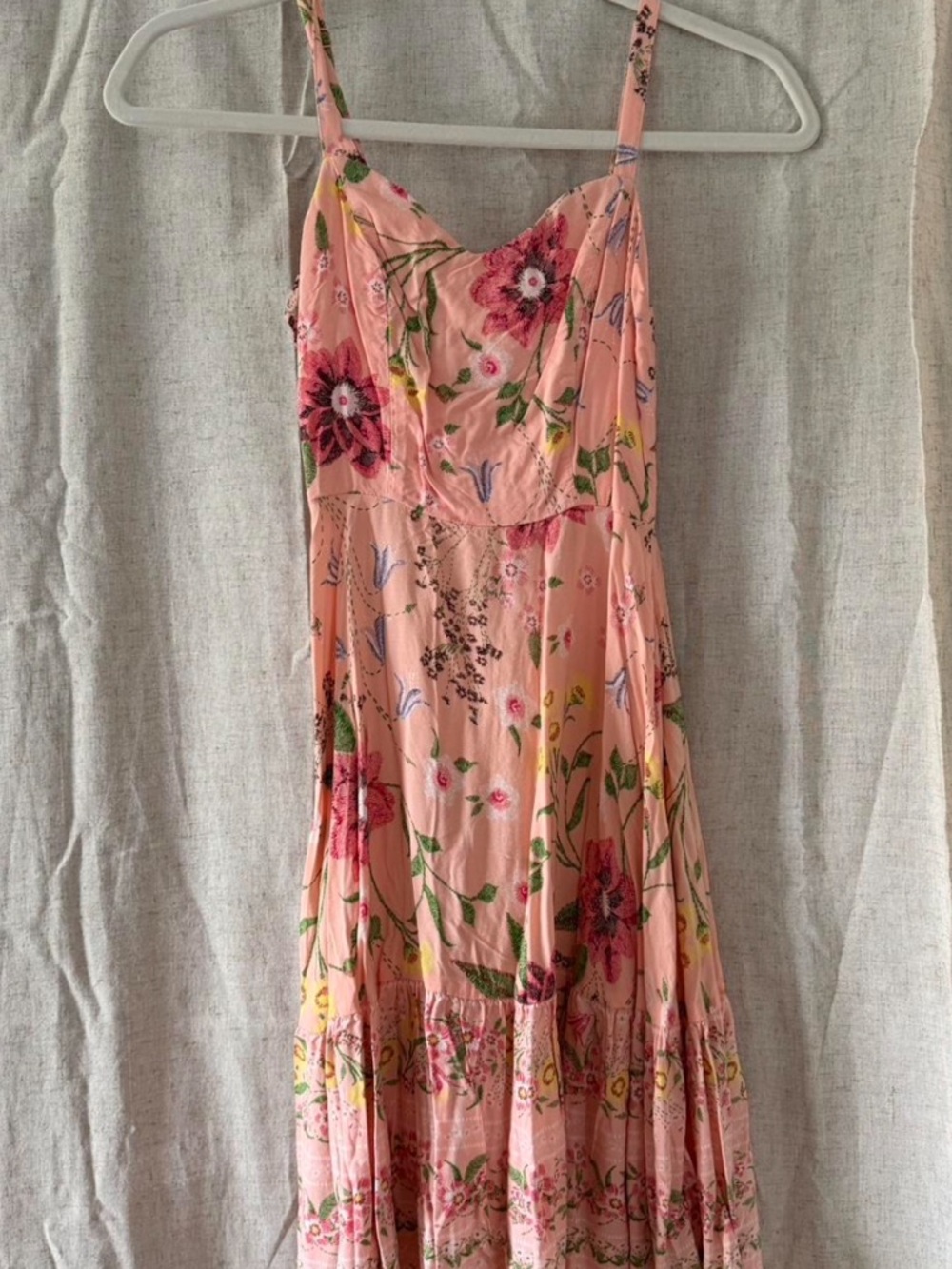 Old Navy Pink Floral mini Dress with Spaghetti Straps